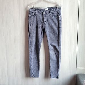 Zara Premium Demin Collection Zipper Ankle Jeans